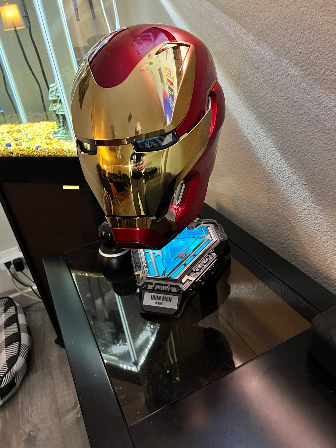 Customer photo review of Mechahead IronMan  Mk50 MK5 Helmet | English version | Voice Control | 1: 1 Real Person Wearable | 7-14 days delivery