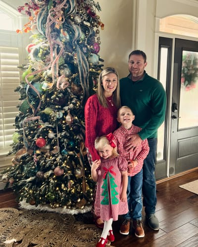 Customer photo review of Christmas Tree Front Pleat Dress