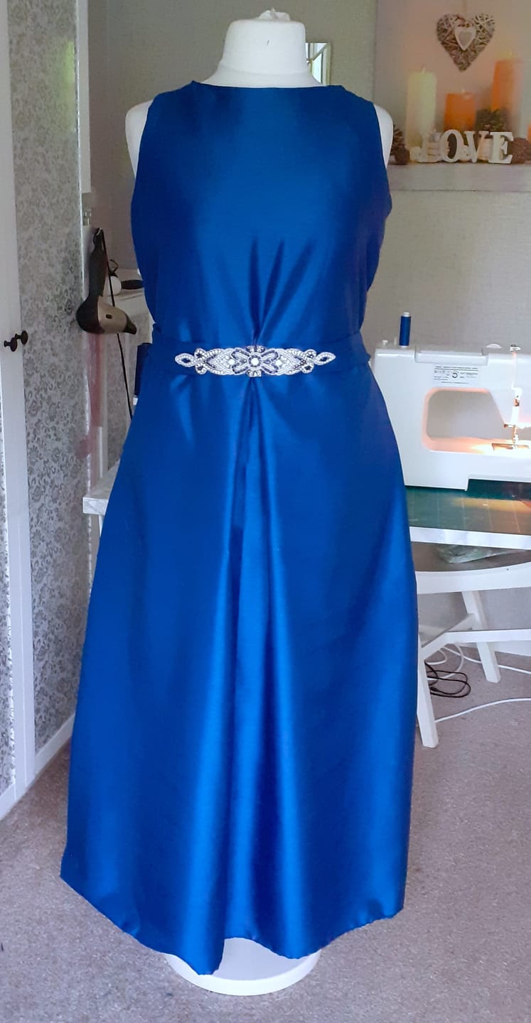 Customer photo review of Plain Shantung Satin Fabric