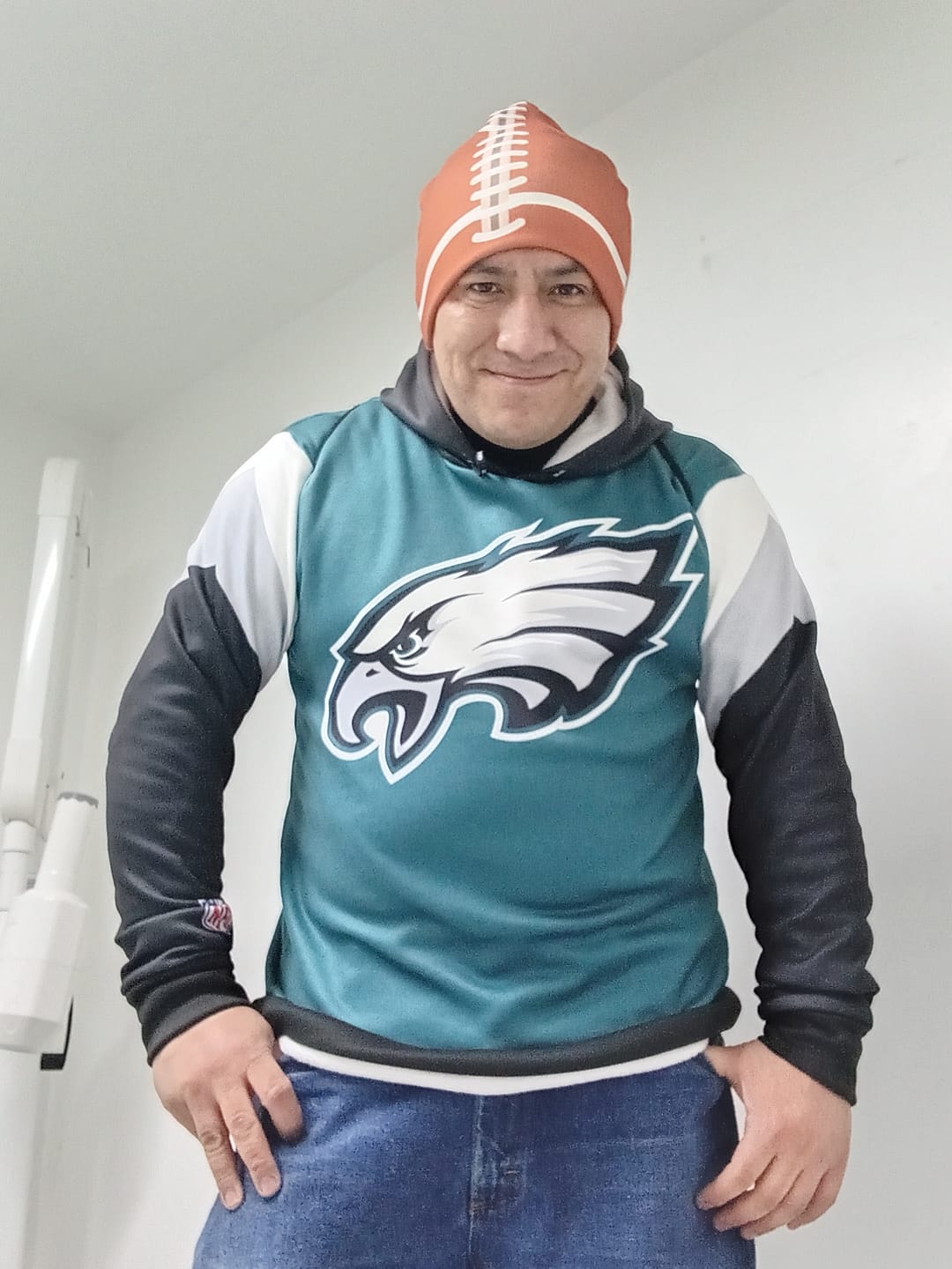 Customer photo review of Sudadera Oficial Philadelphia Eagles