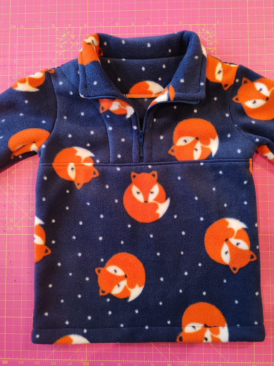 Customer photo review of Sleeping Foxes Anti Pill Polar Fleece Fabric
