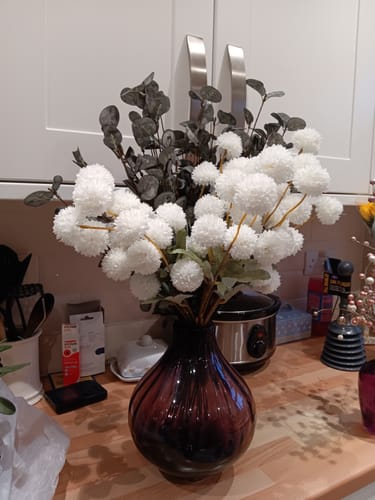 Customer photo review of Faux Arrangement - White & Green