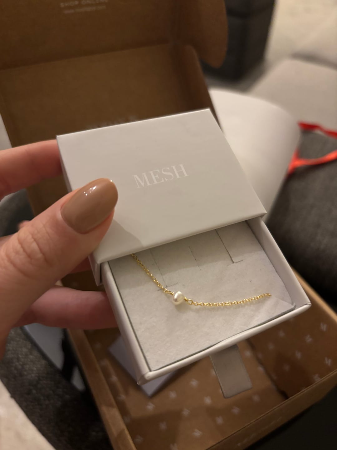 Customer photo review of Pulseira Pearl