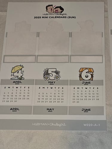 Customer photo review of 2025 Mini Themed Calendars