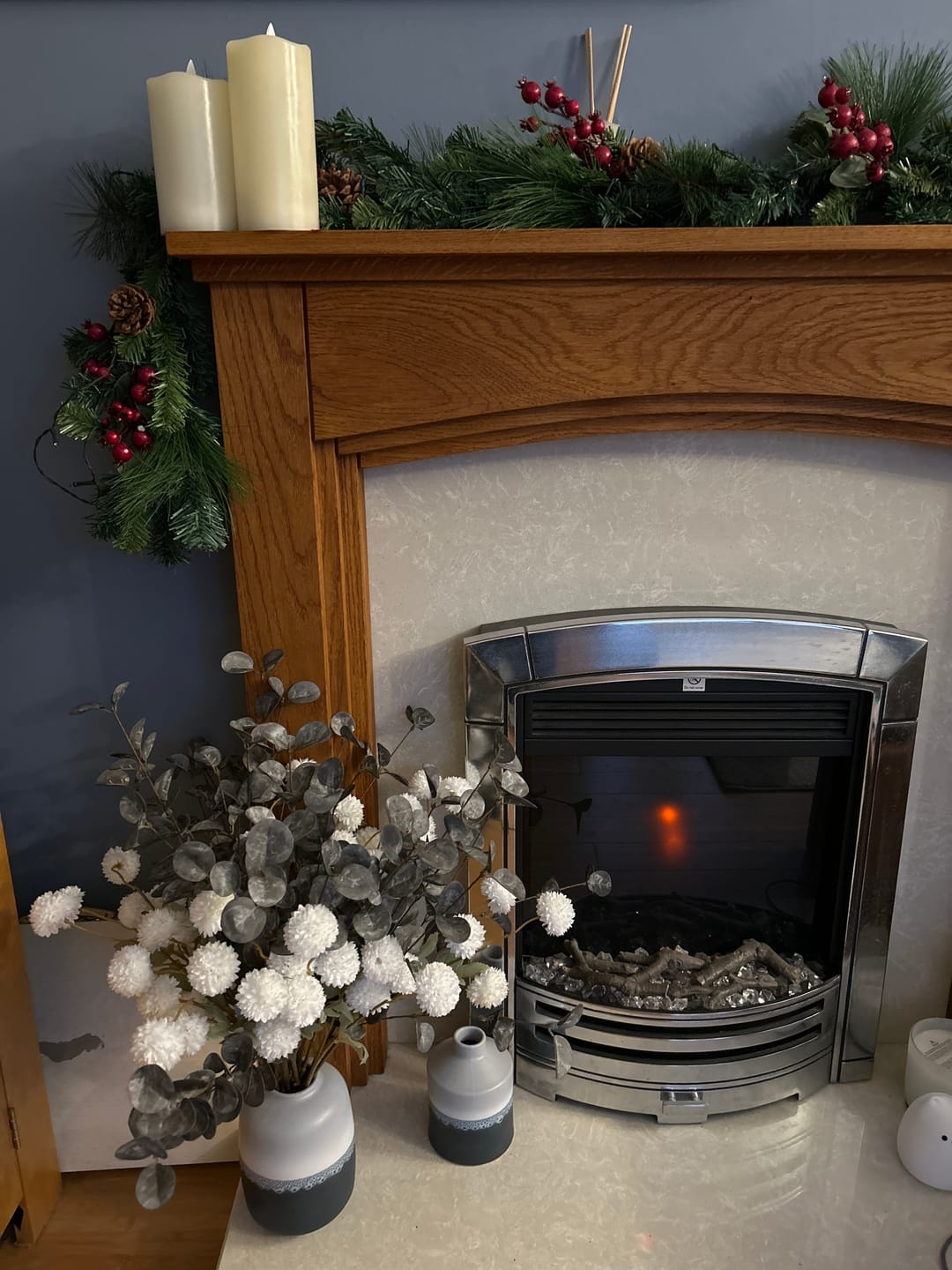 Customer photo review of Faux Arrangement - White & Green