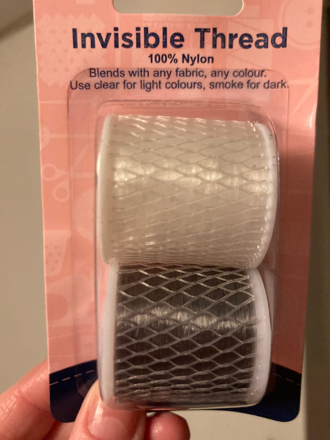 Customer photo review of Hemline Invisible Thread