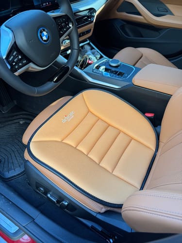 Customer photo review of Car Seat Cushion with 1.2inch Comfort Memory Foam, Custom Fit For Your Cars, Seat Cushion for Car and Office Chair CH19989