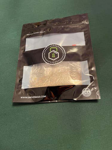 Customer photo review of Grove Bags with TerpLoc, Curing & Storage Bags, Windowed Pouches