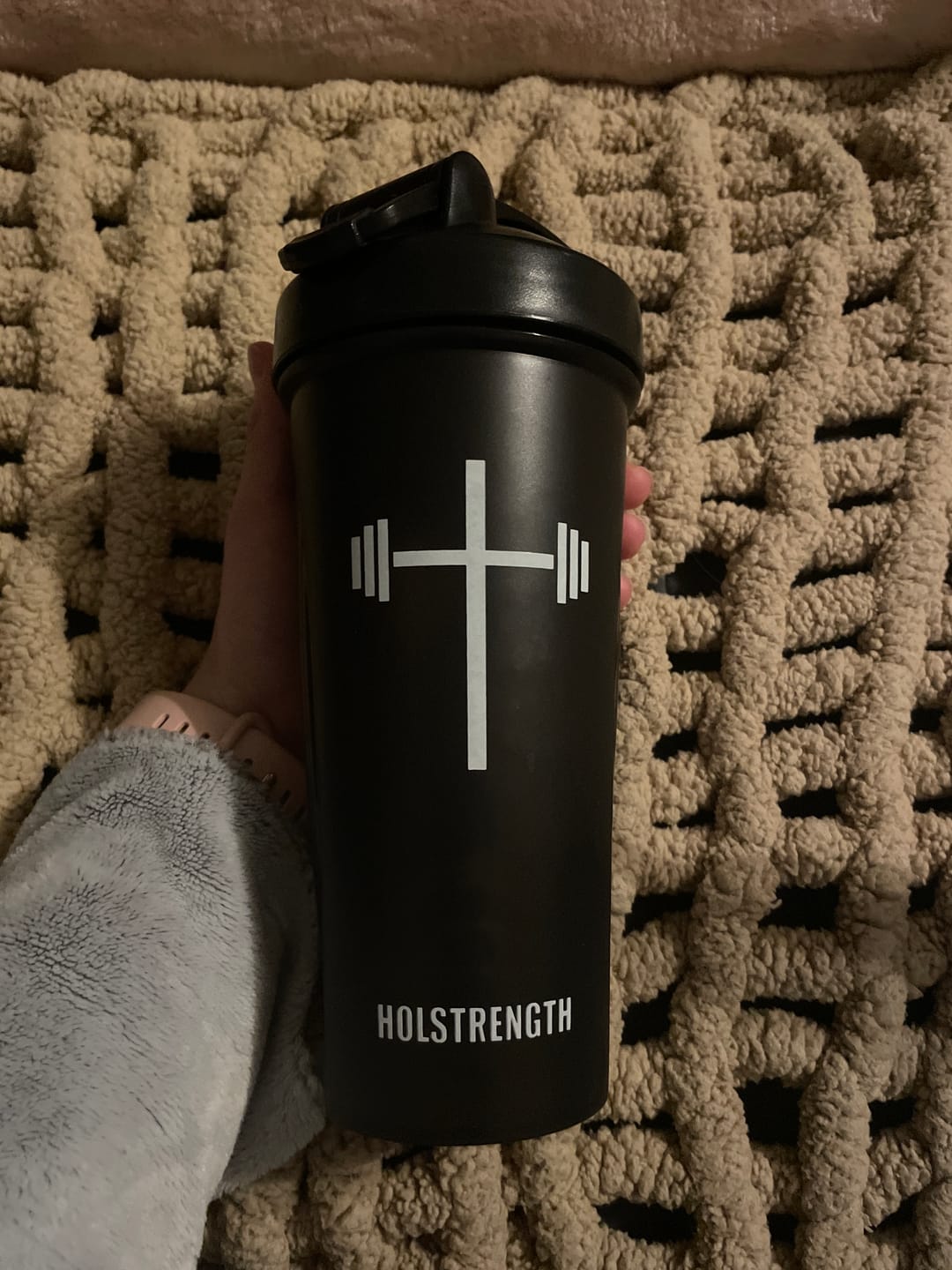 Customer photo review of HolStrength Blender Bottle