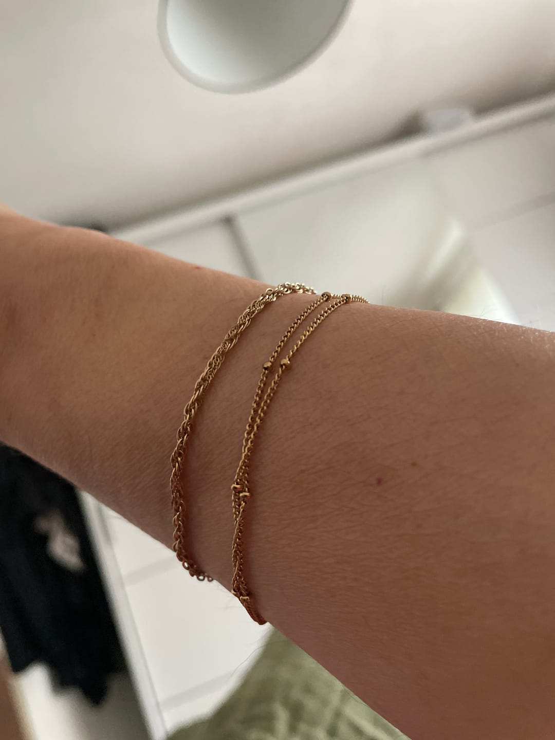 Customer photo review of Double Beaded Bracelet