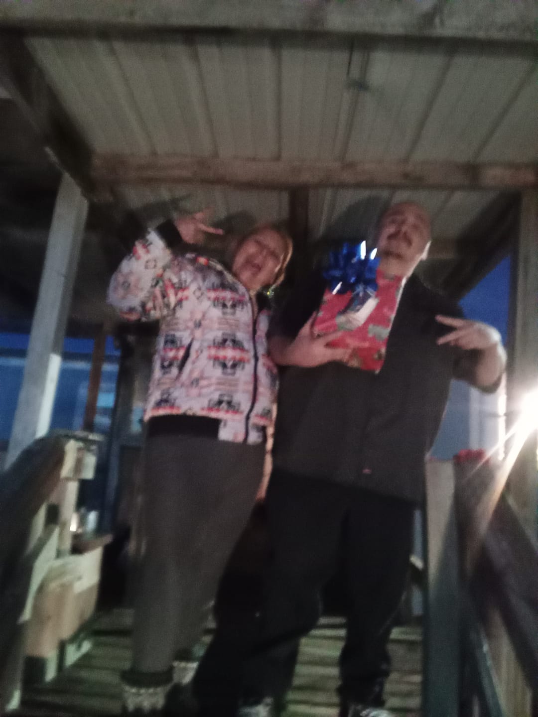 Customer photo review of Feliz Navidad Putos OG Navidad Sweatshirt
