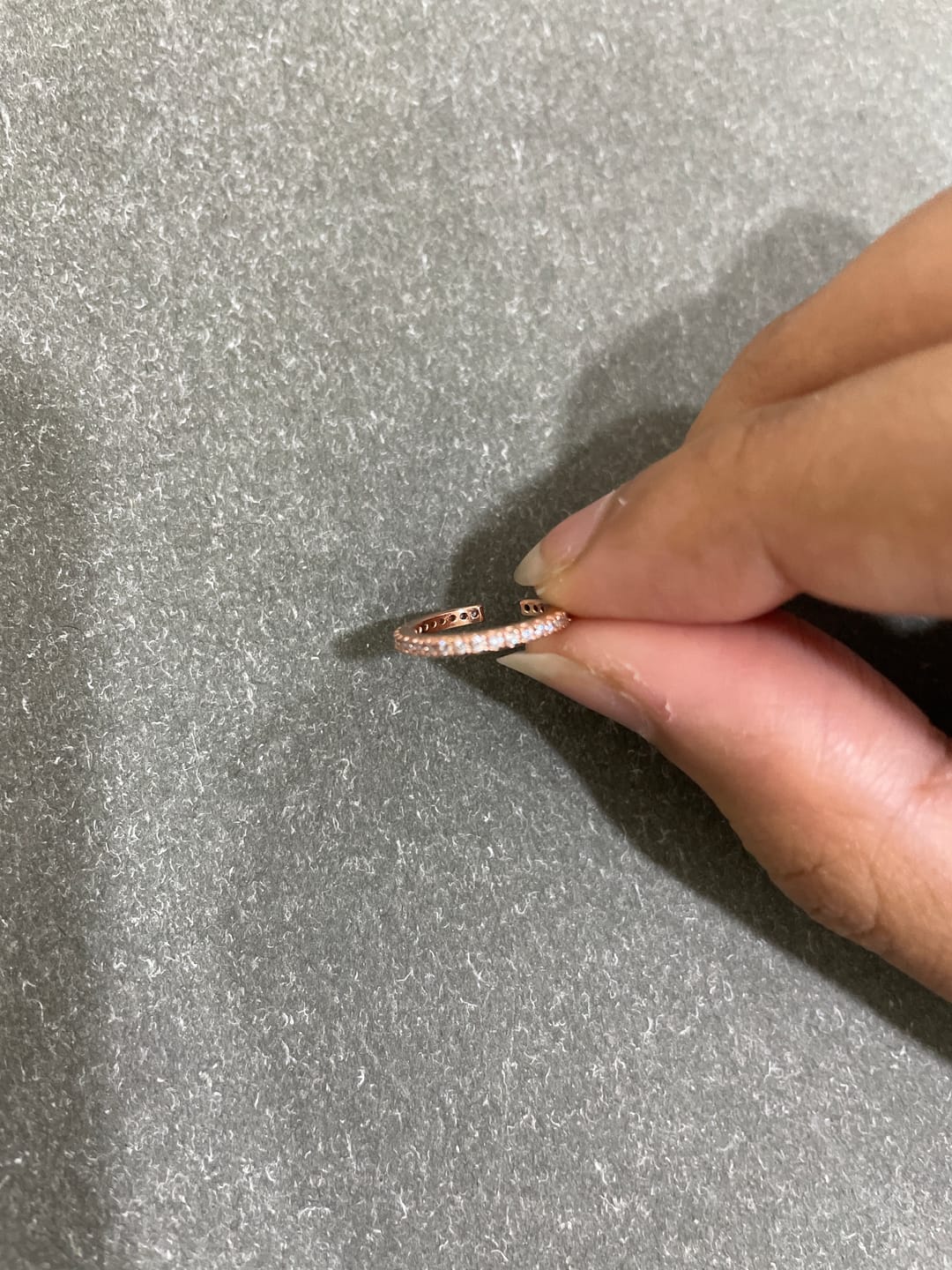 Customer photo review of Pavé Ear Cuff