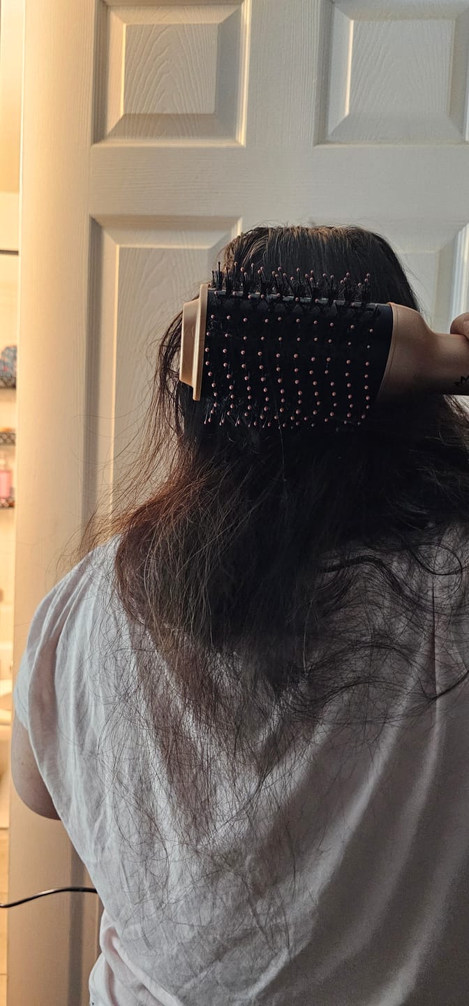 Customer photo review of 2-in-1 Air Straightener and Curler