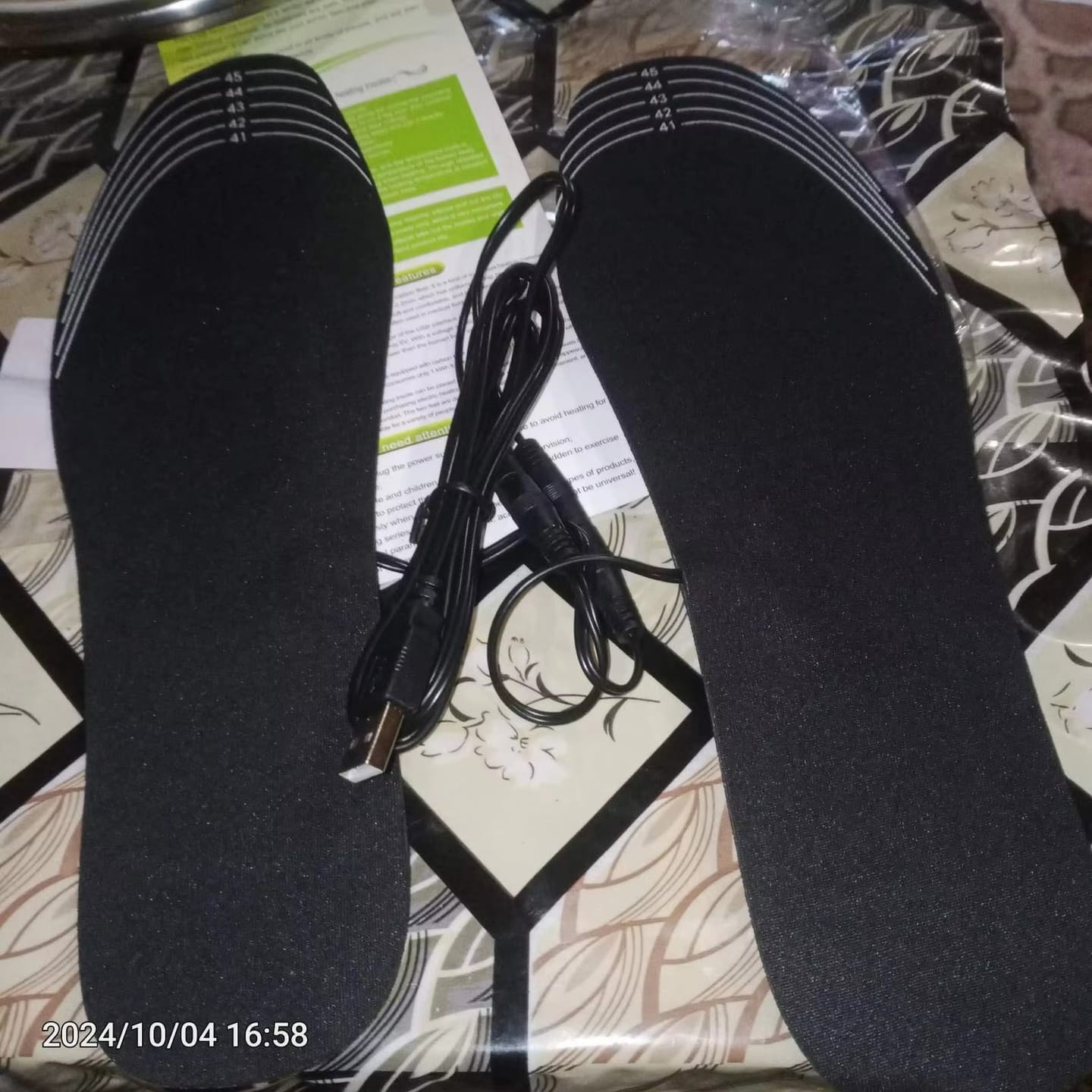 Customer photo review of HeatStep USB Opvarmede Sål Indlæg til Sko