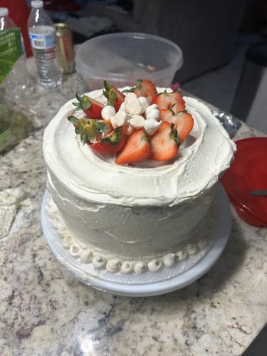 Customer photo review of Round Tall Cake Pan with Removable Bottom 20cm x 12cm (W x H)