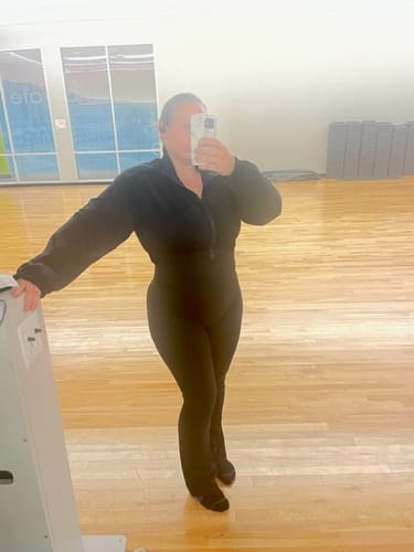 Customer photo review of SHANE Black Cropped Jacket