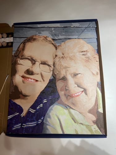 Customer photo review of Custom Paint by Numbers Kit