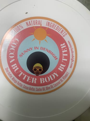 Customer photo review of Cocoa Butter Body Butter