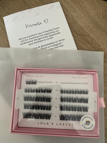 Customer photo review of Soft Definition Pre-Glued Lashes