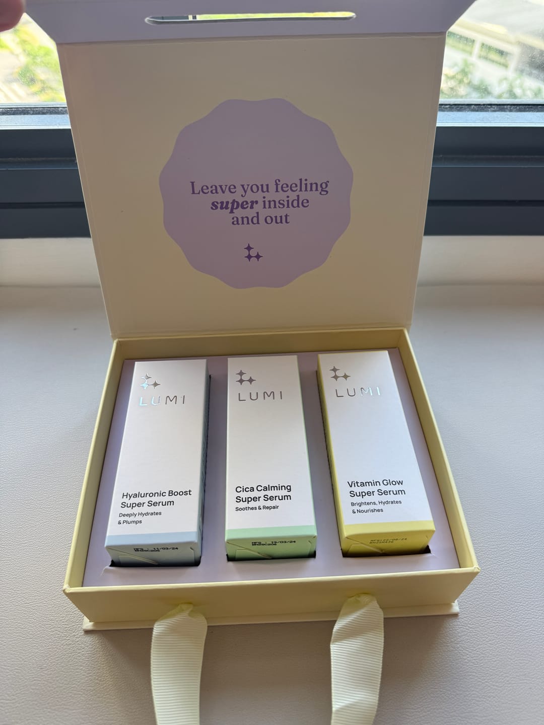 Customer photo review of Super Serum Trio