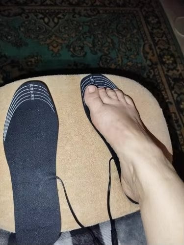 Customer photo review of HeatStep USB Opvarmede Sål Indlæg til Sko