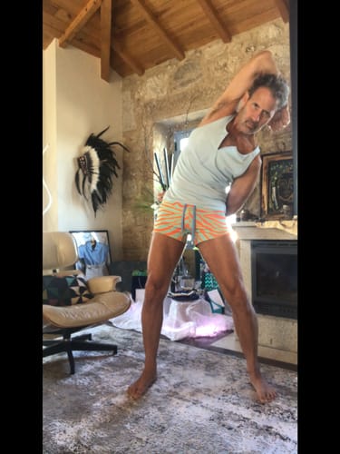 Customer photo review of Mens Striped Zipper Design Sleeveless Tank SKUK80680