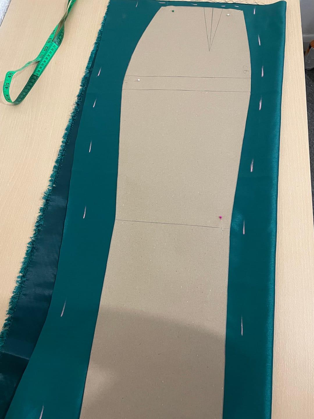 Customer photo review of Plain Shantung Satin Fabric