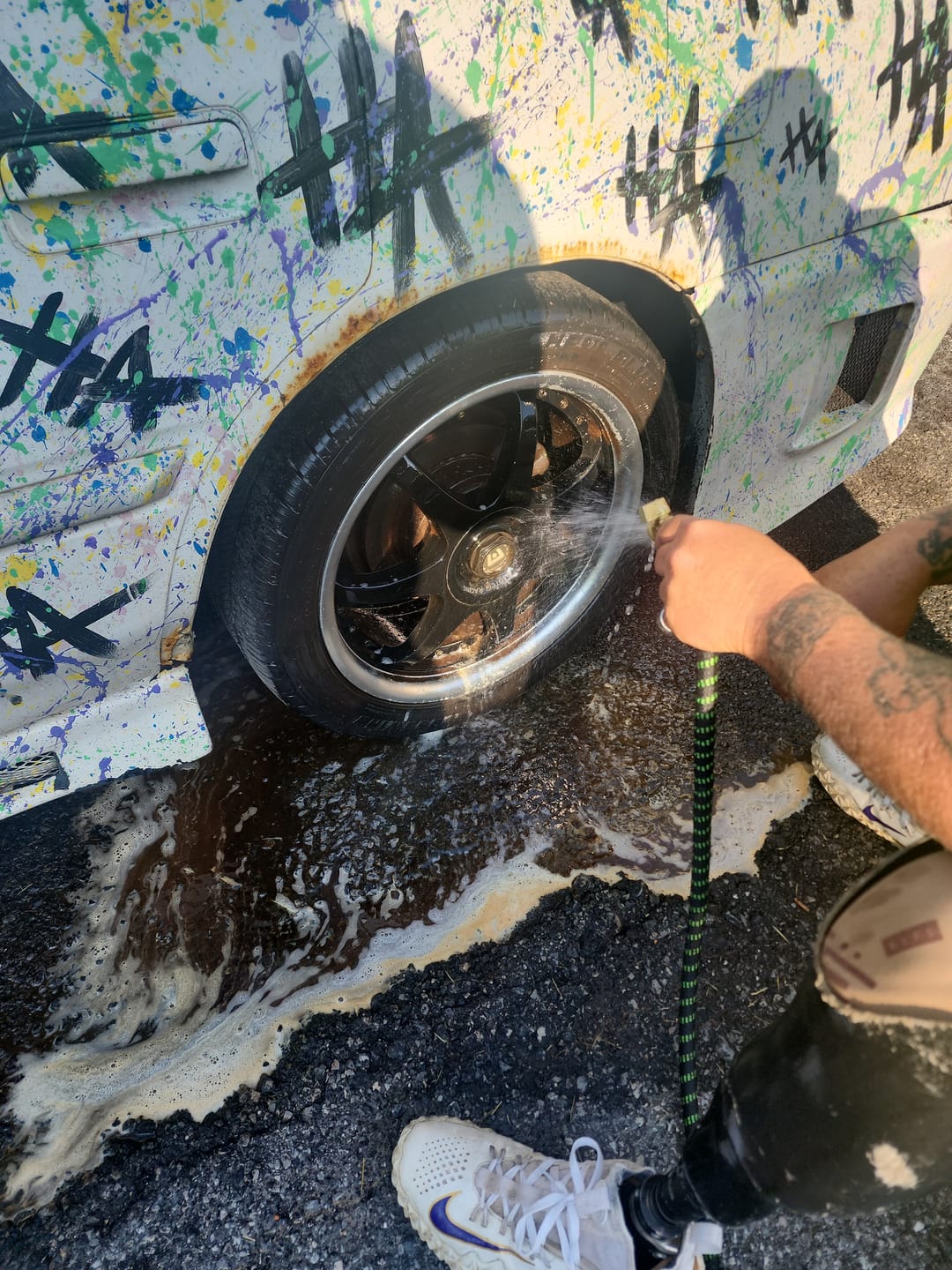 Customer photo review of Bronze Bomber Non-Acid Wheel Cleaner (32oz)
