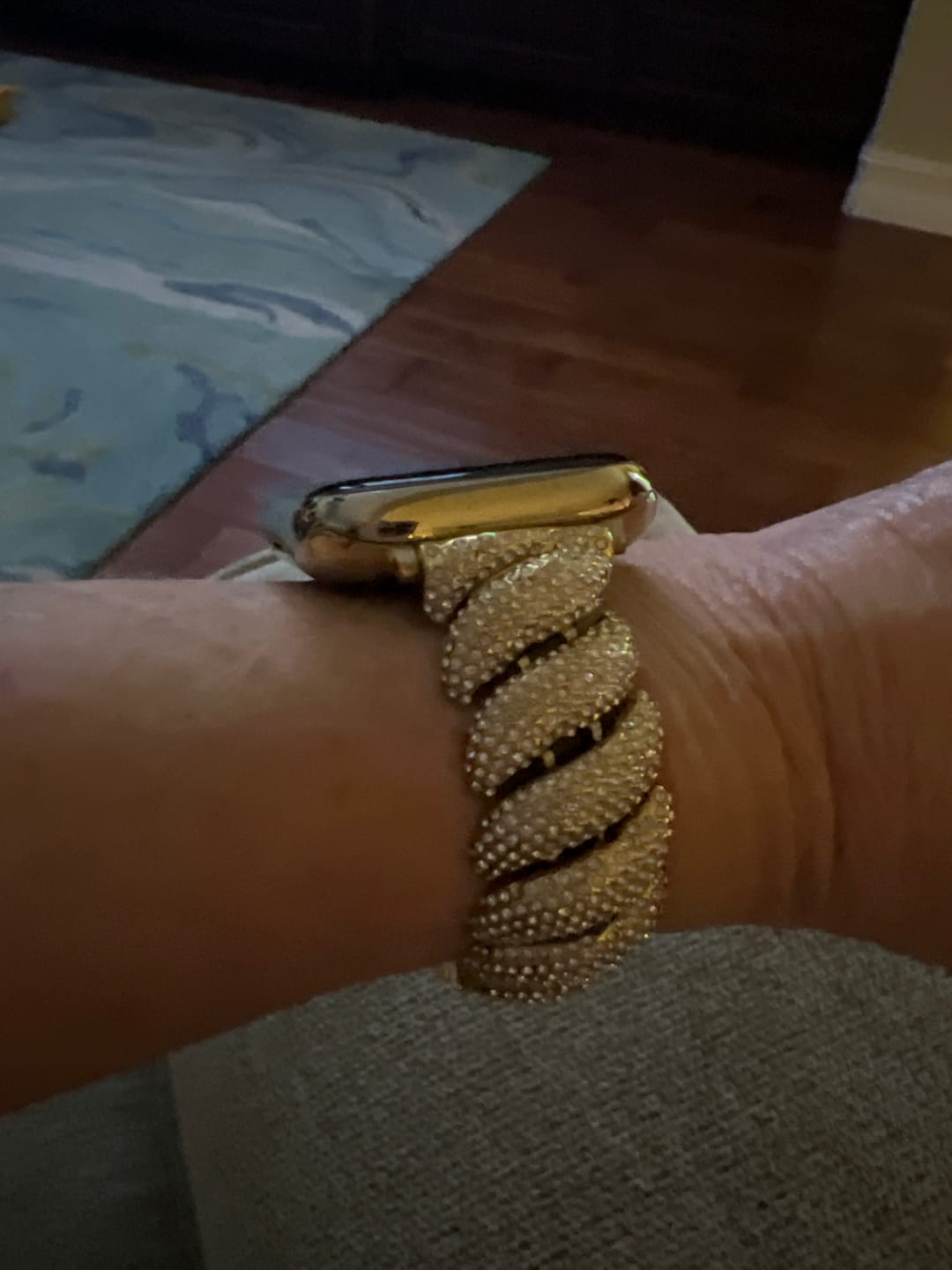 Customer photo review of NEW! Crystal Cable Band for the Apple Watch