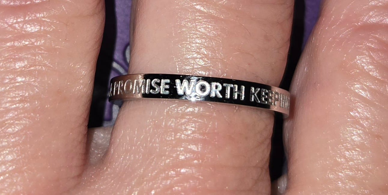 Customer photo review of A PROMISE WORTH KEEPING RING