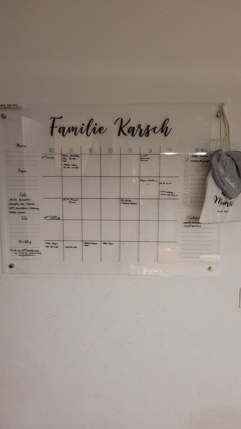 Customer photo review of 5-Namen Familienplaner