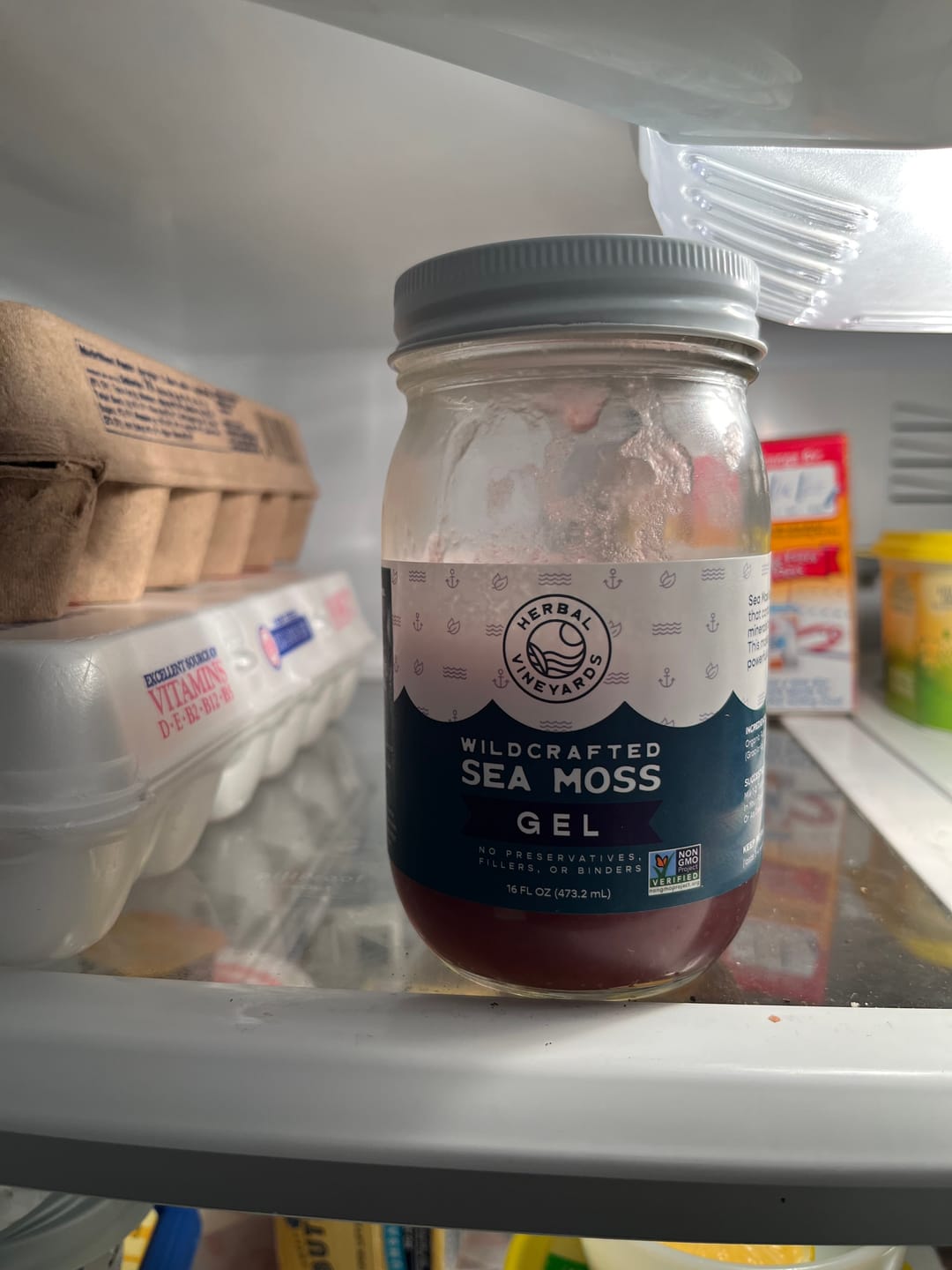 Customer photo review of EXCLUSIVE PURPLE SEA MOSS GEL