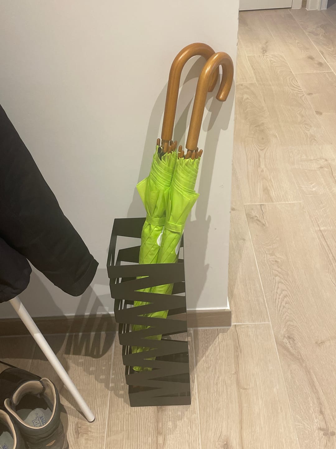 Customer photo review of Paraplubak Industrieel Design | Gecoat Metaal | 15,5x15,5x49cm