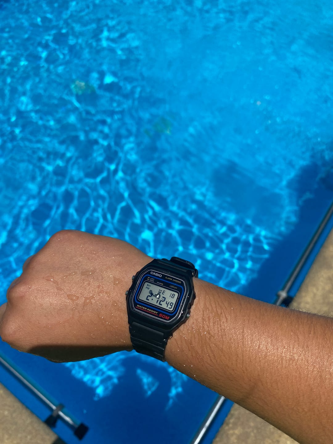 Customer photo review of Reloj Casio Vintage W-59-1VQD Azul/Negro