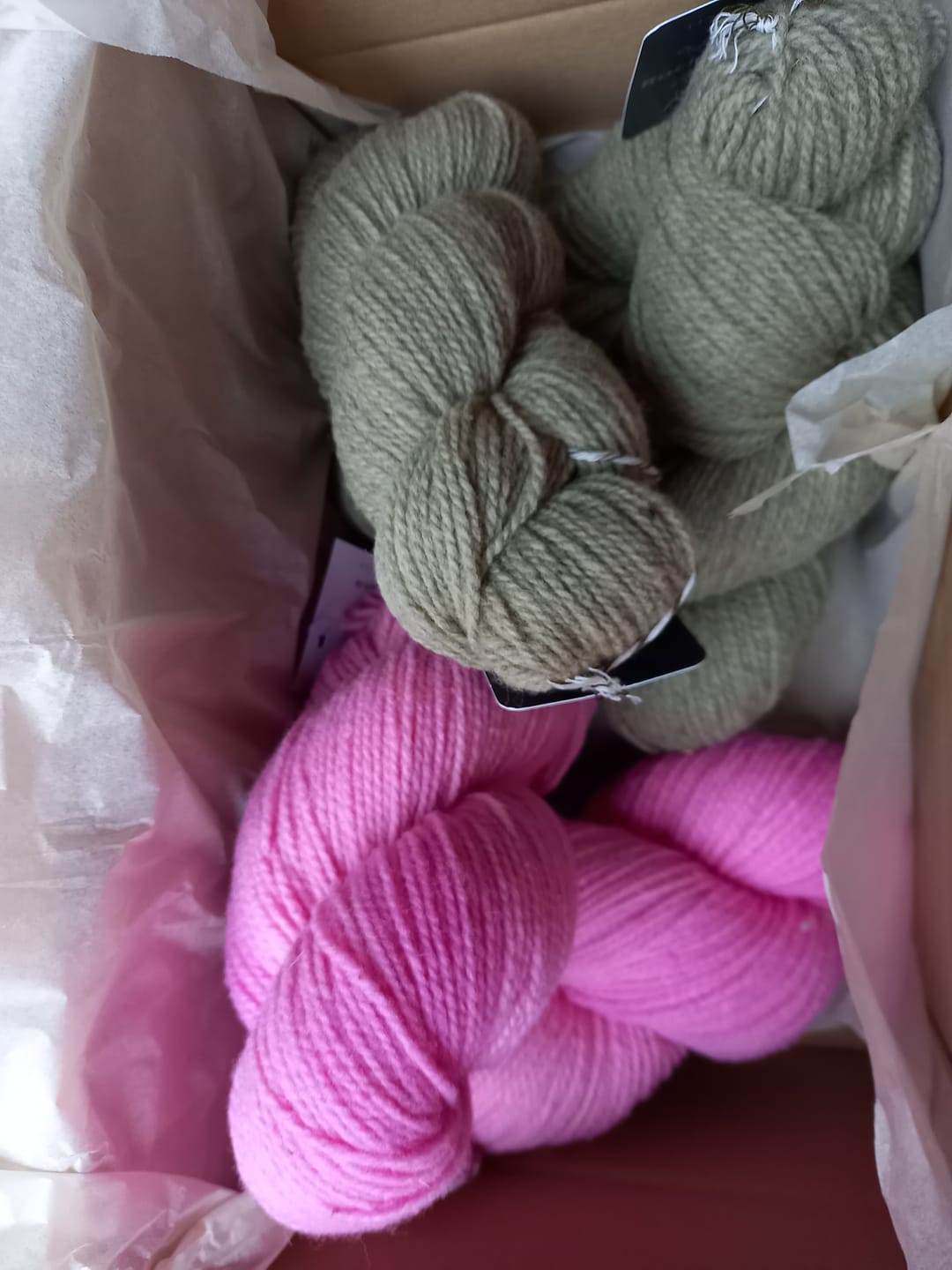 Customer photo review of Bunte Regionale Merinowolle (handgefärbt)