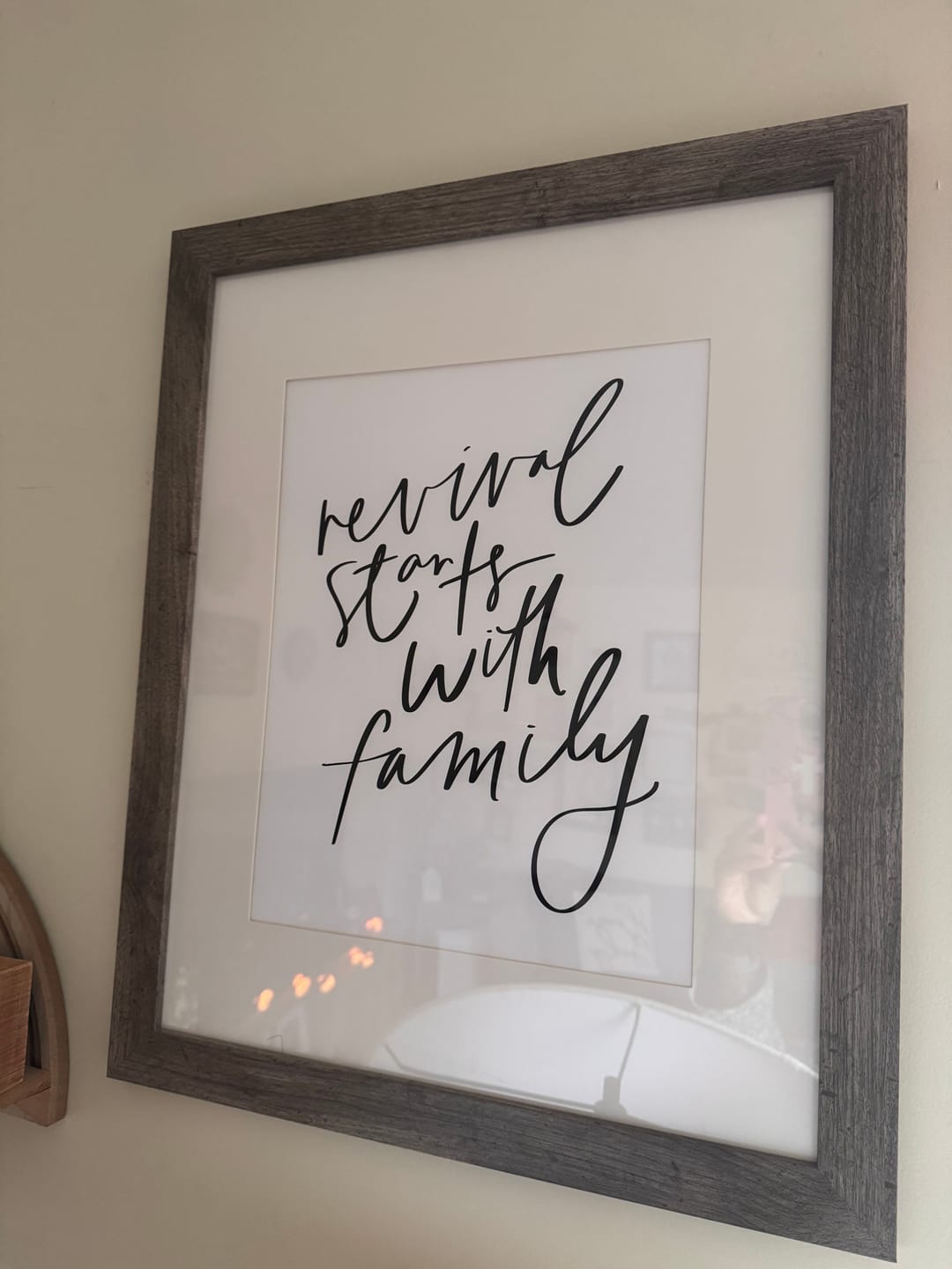 Customer photo review of 11x17 Revival Starts with Family