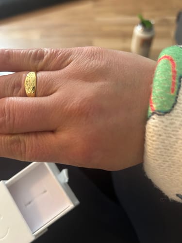 Customer photo review of Flora Ring - Gold