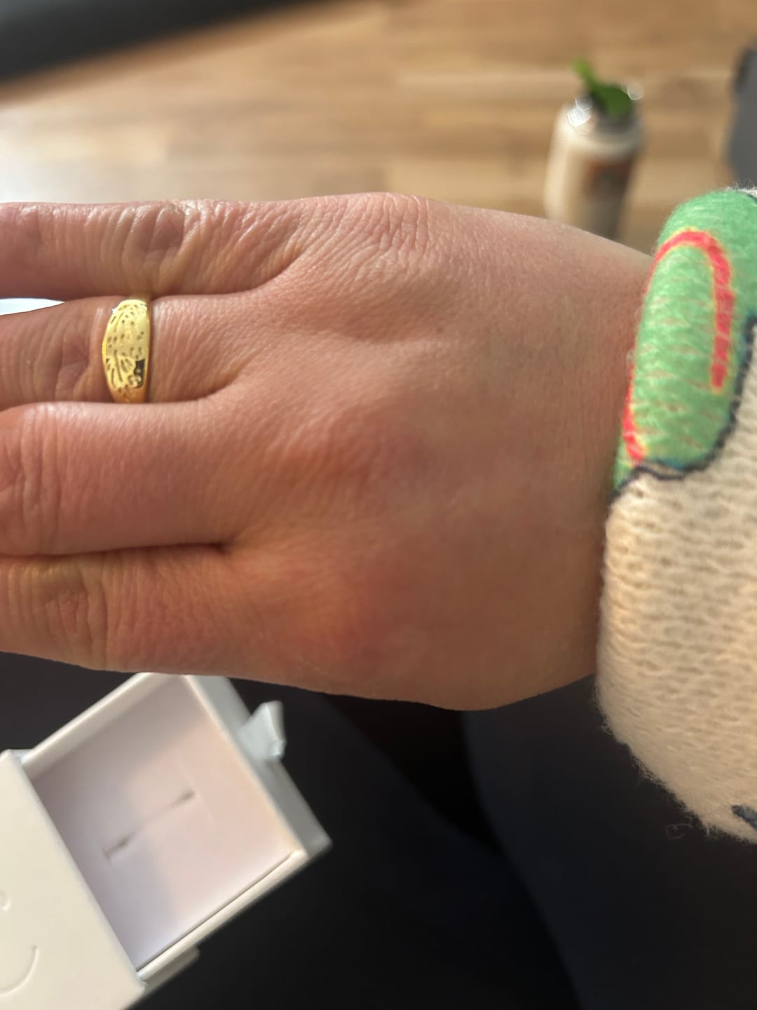 Customer photo review of Flora Ring - Gold