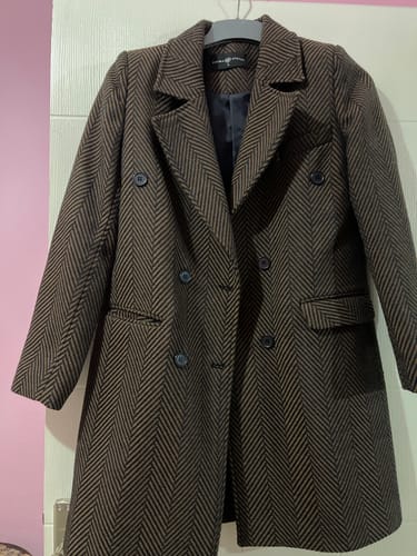 Customer photo review of Balıksırtı Taba Yün Ceket Kaban