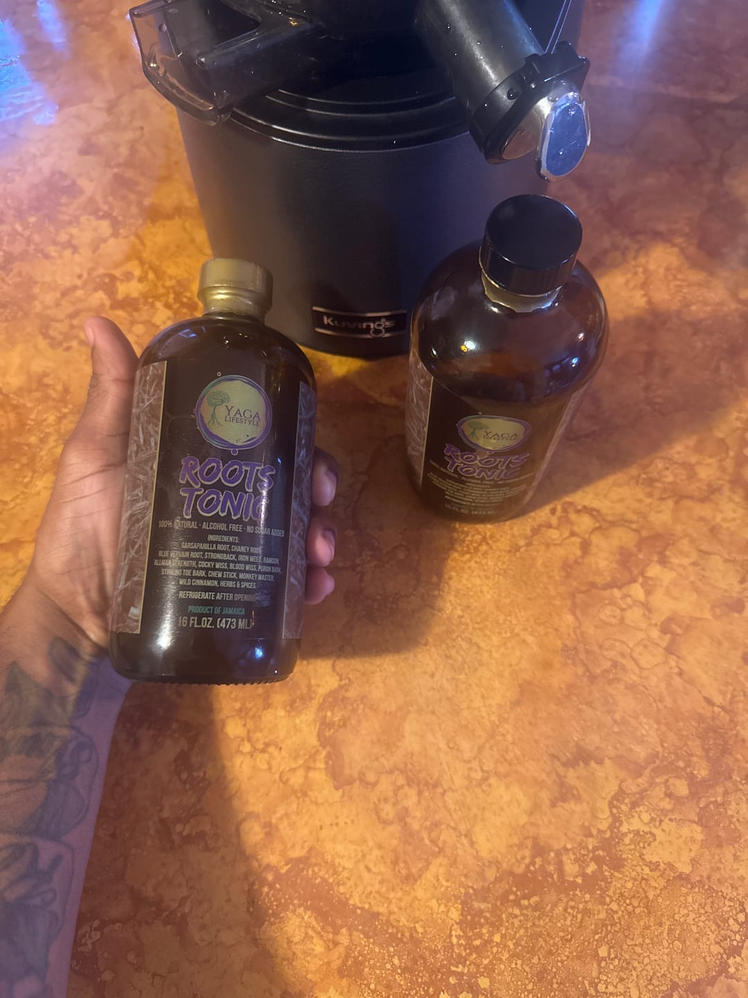 Customer photo review of Yaga Roots Tonic™