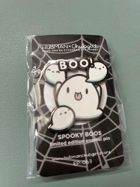 Customer photo review of Spooky Boos Pin