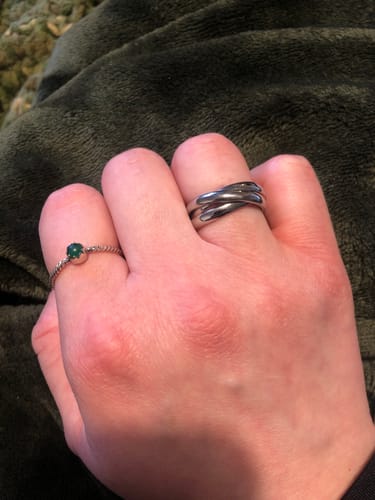 Customer photo review of Triple Ring - Silver