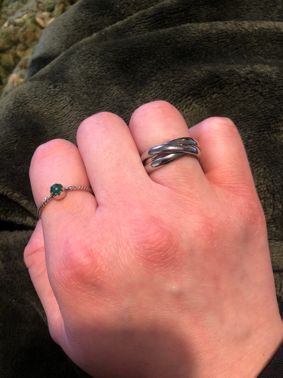 Customer photo review of Triple Ring - Silver