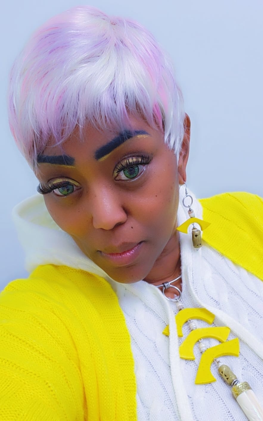 Customer photo review of Vega Bright Forest Green Prescription Colored Contact Lenses