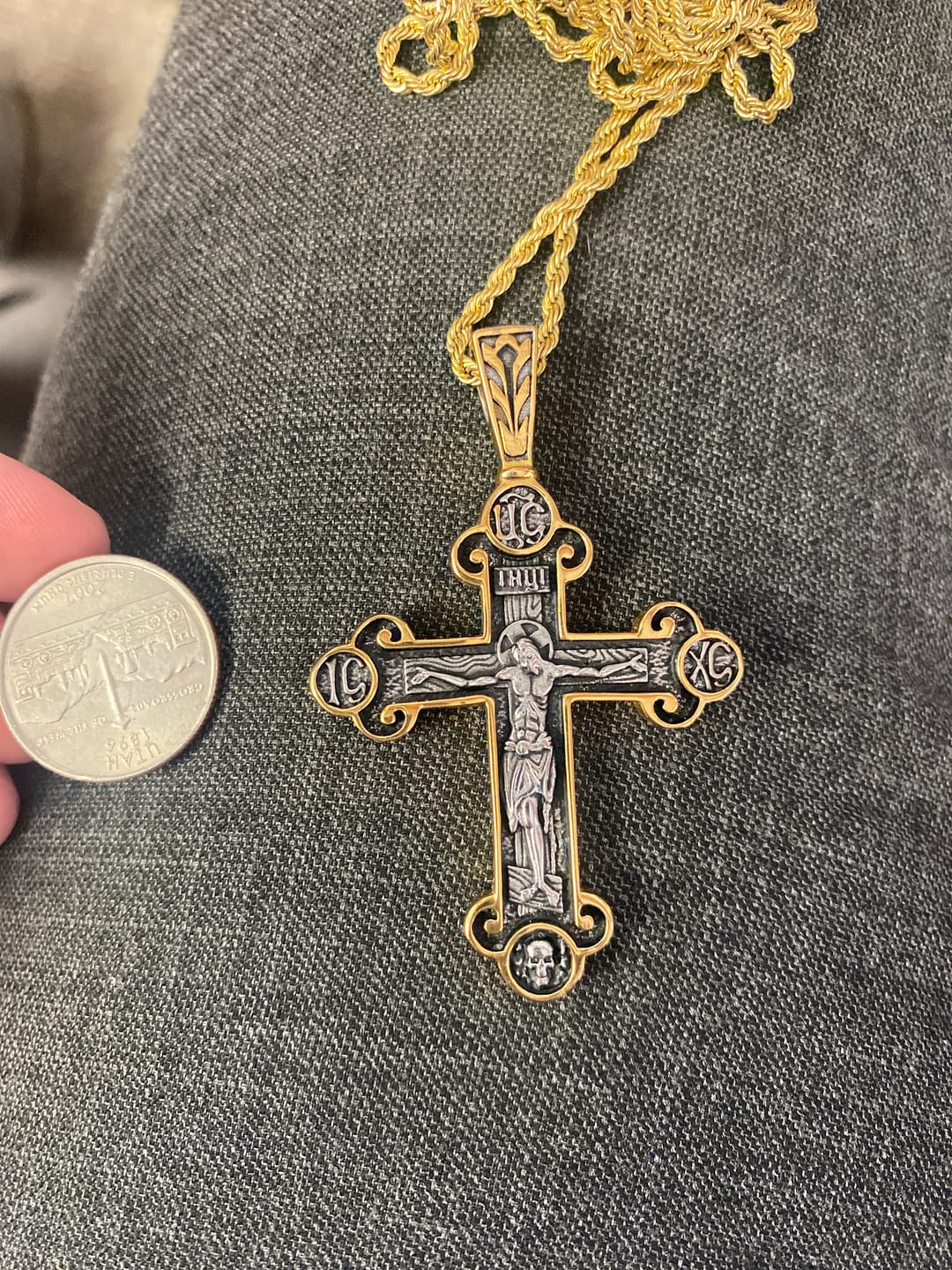 Customer photo review of HOLY CROSS. - GOLD