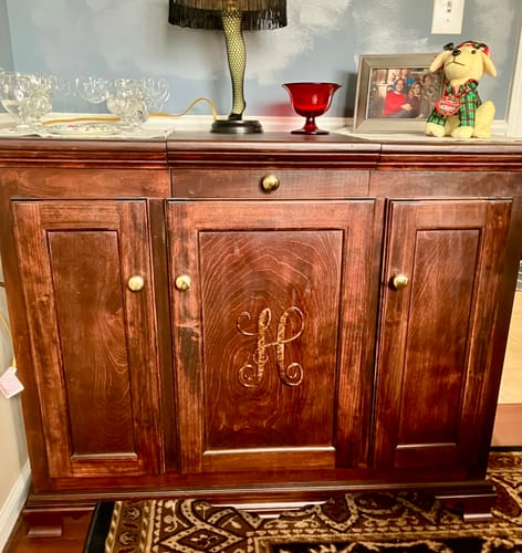 Customer photo review of Unfinished Wood Monogram H Shape - Craft - up to 36" DIY 7" / 1/8"