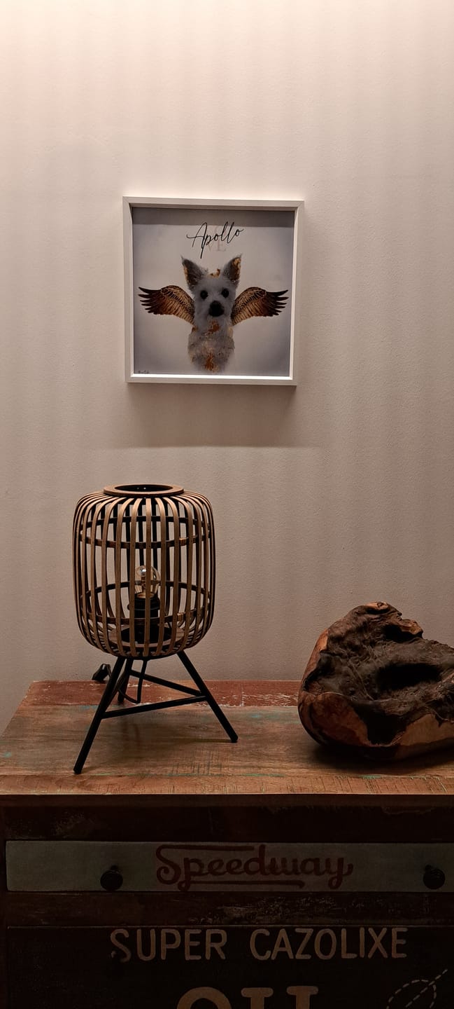 Customer photo review of Personalisiertes Portrait - Goldener Engel Stil