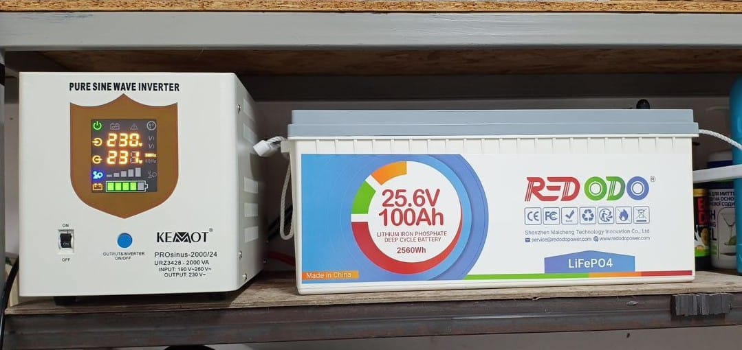 Customer photo review of 【Україна】0% ПДВ - Redodo 24V 100Ah акумулятор LiFePO4 глибокого циклу BMS 100A