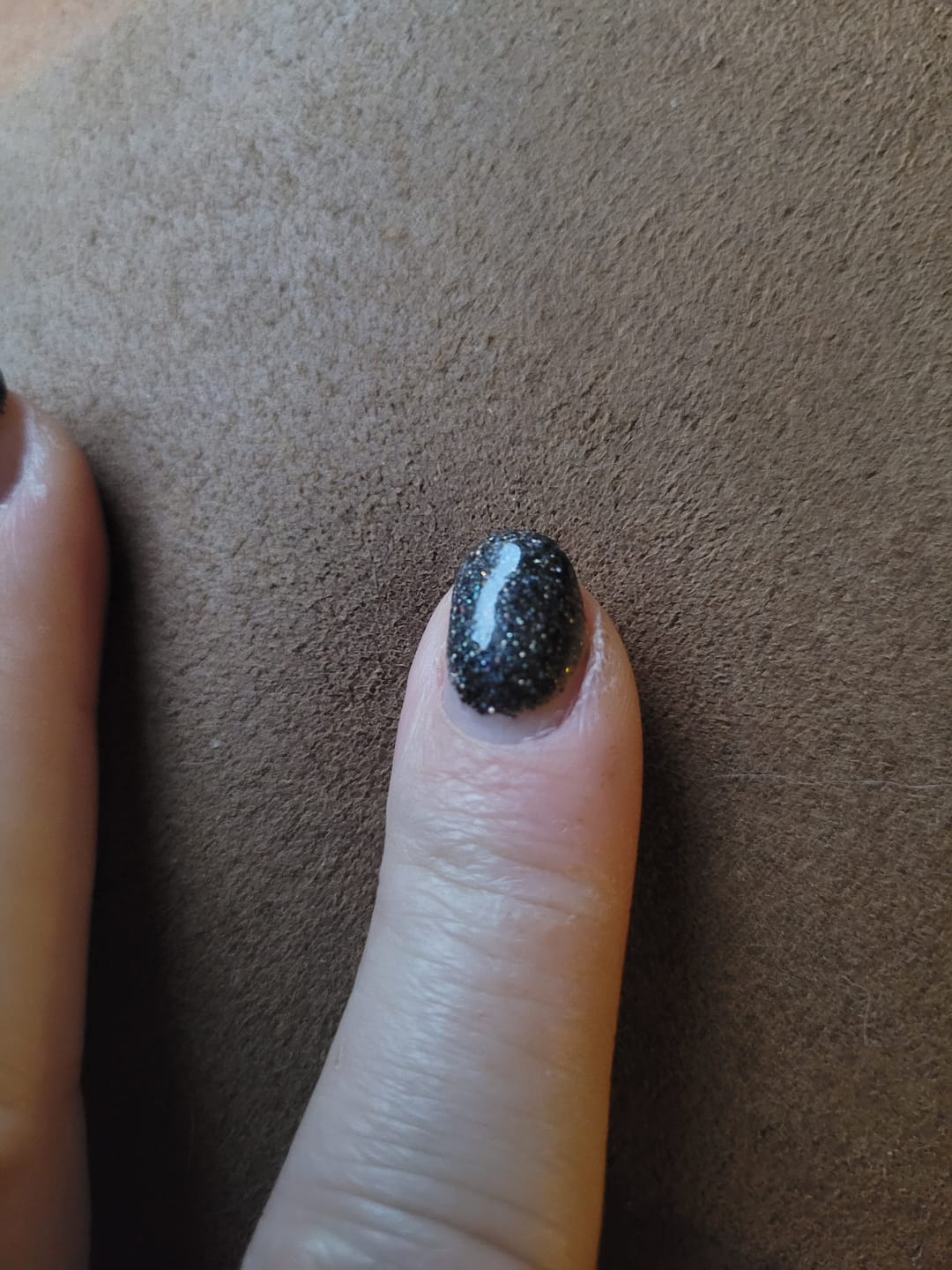 Customer photo review of Black Out Dipping Powder