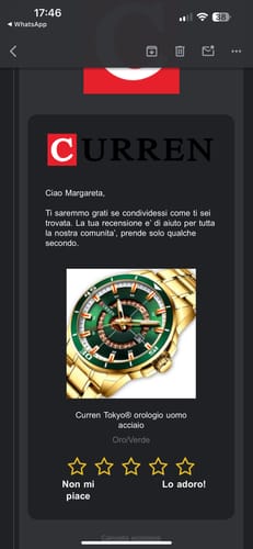 Customer photo review of Curren Tokyo® orologio uomo acciaio
